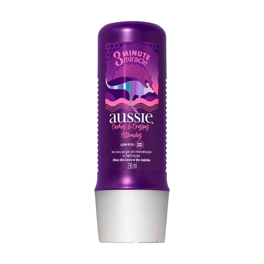Creme de Tratamento Aussie 3 Minutos Milagrosos Cachos e Crespos 236ml