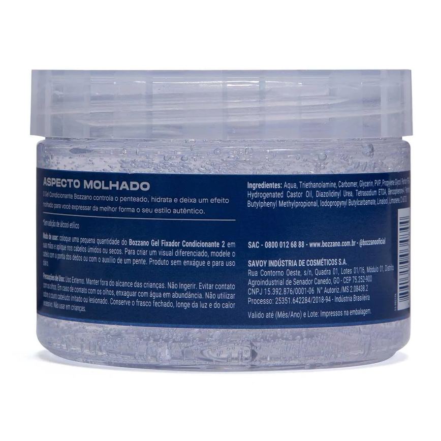 Gel Fixador Condicionante Bozzano Aspecto Molhado 300g