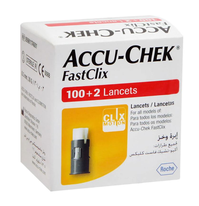 Lancetas Accu-Chek FastClix 102 tiras