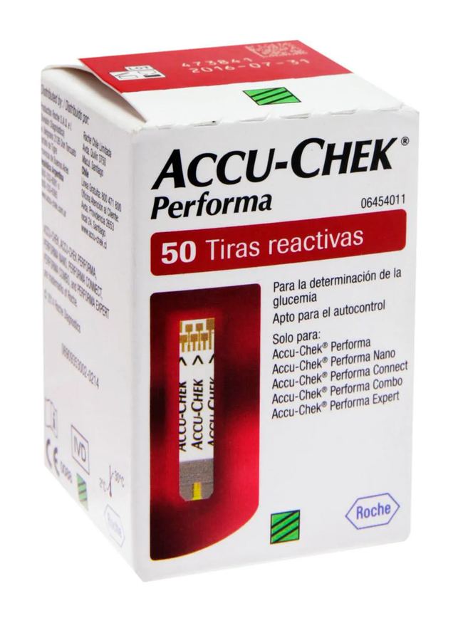 Tiras-teste de Glicemia Accu-Chek Performa 50 unidades