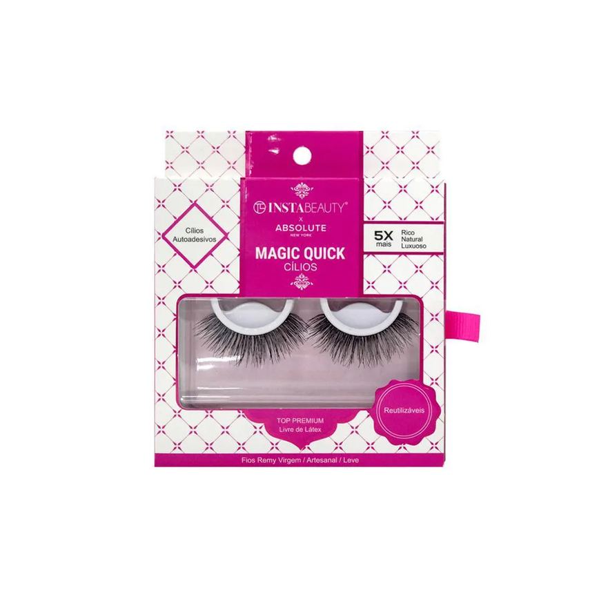 Absolute New York Magiquick 605 Cílios Postiços Longo Natural Preto 1 Par