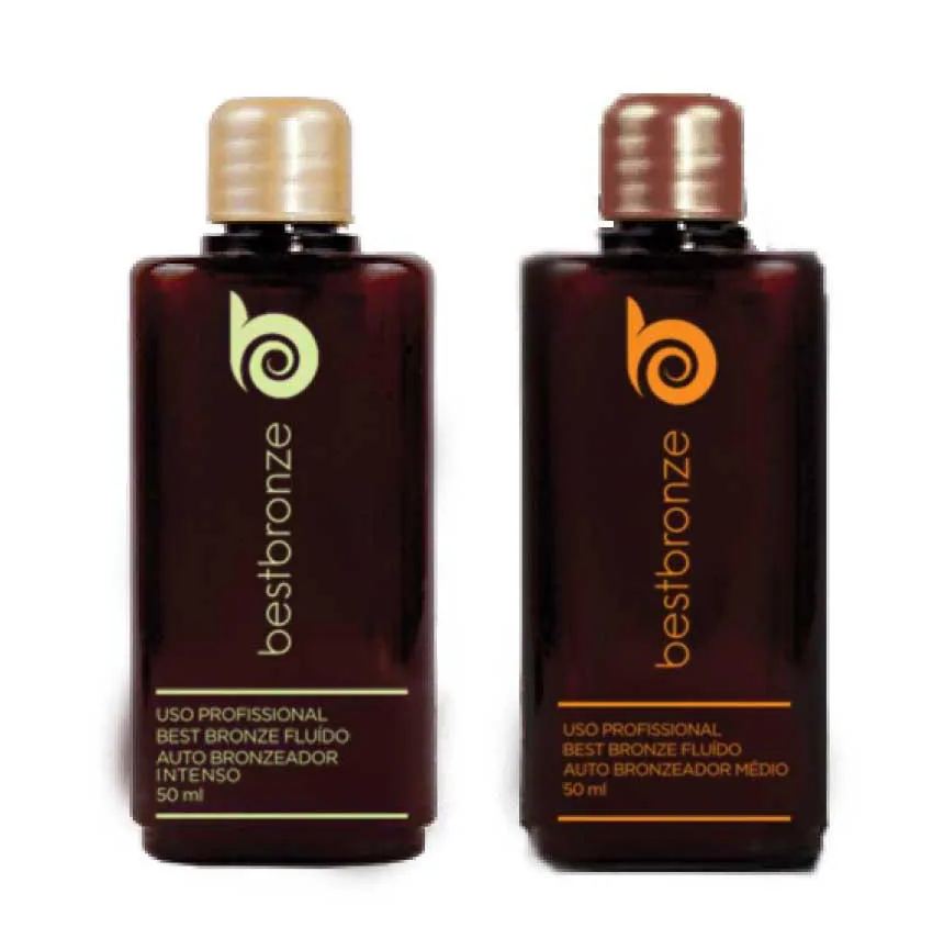 Kit 2 unidades - Refil Bronzeamento Intenso e Médio 50ml - Uso Máquina Profissional