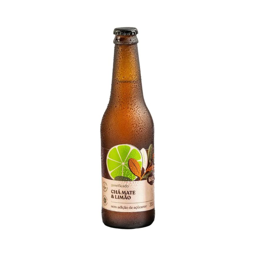 Kit 3x: Chá Mate com Limão Gaseificado Brazô 350ml