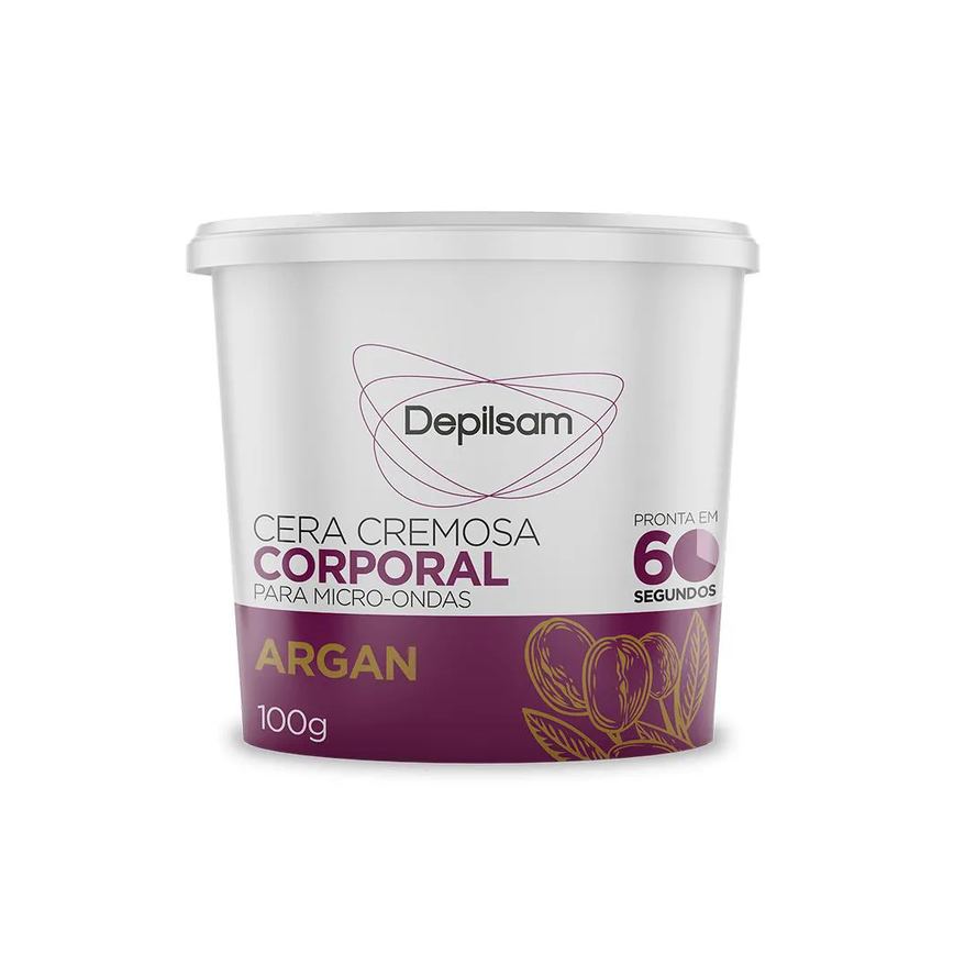Cera Cremosa Depilsam de Micro-ondas Argan 100g