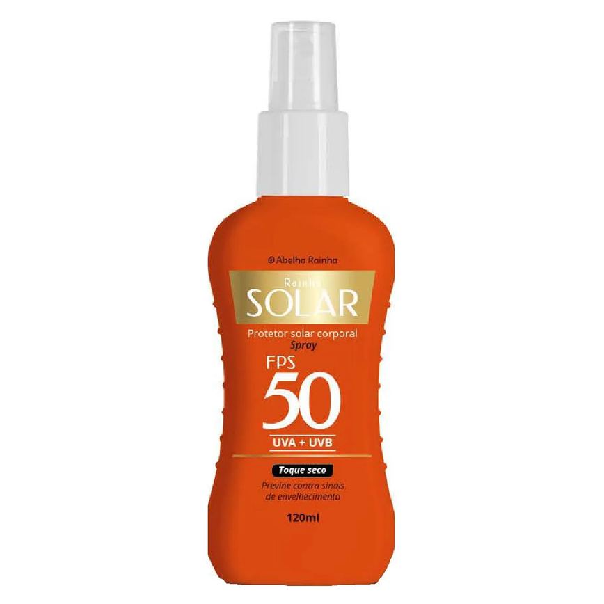 Protetor Solar Corporal Em Spray Fps 50 Rainha Solar Abelha Rainha 120Ml