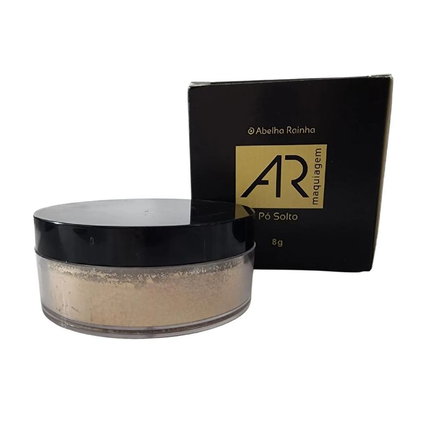 Pó Facial Solto Porcelana 01 Fps 15 Ar Maquiagem Abelha Rainha 8g