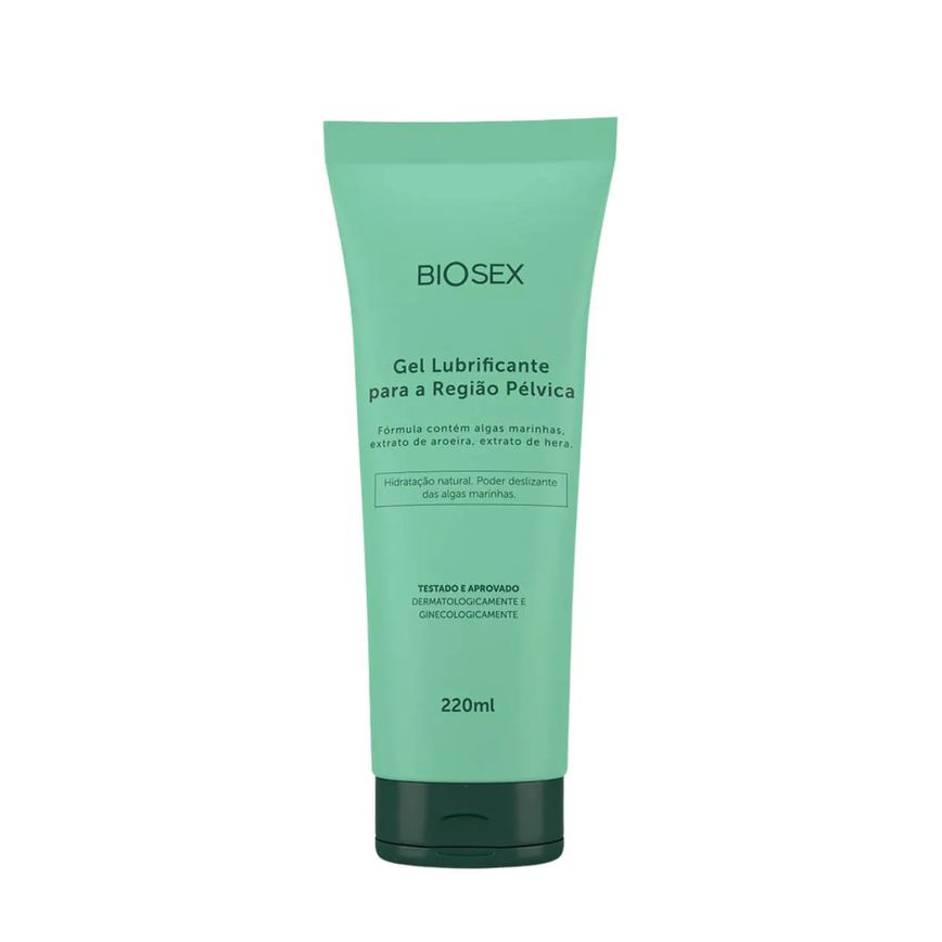 Gel Lubrificante com Hidratação Natural Pra Região Pélvica Biosex 220ml