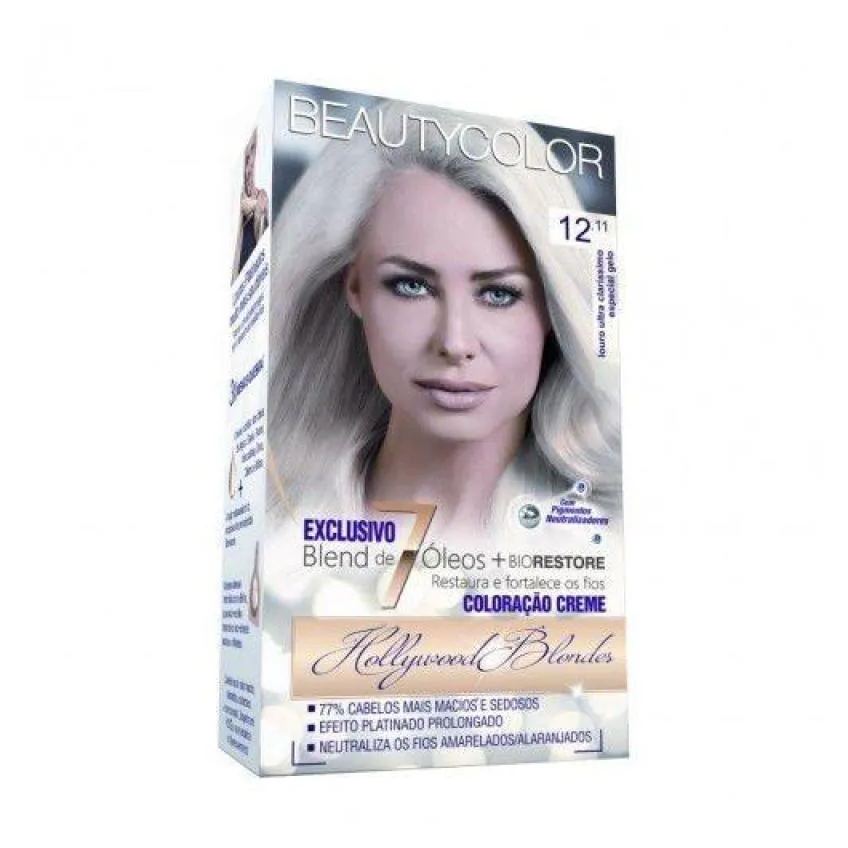 Tintura Beauty Color 12.11 Louro Ultra Claris Cinza