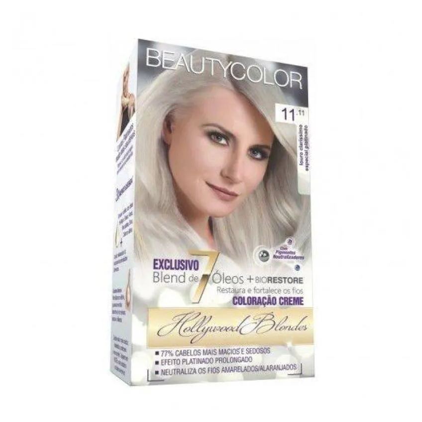 Tintura Beauty Color 11.11 Louro Ultra Claris. Esp. Plat