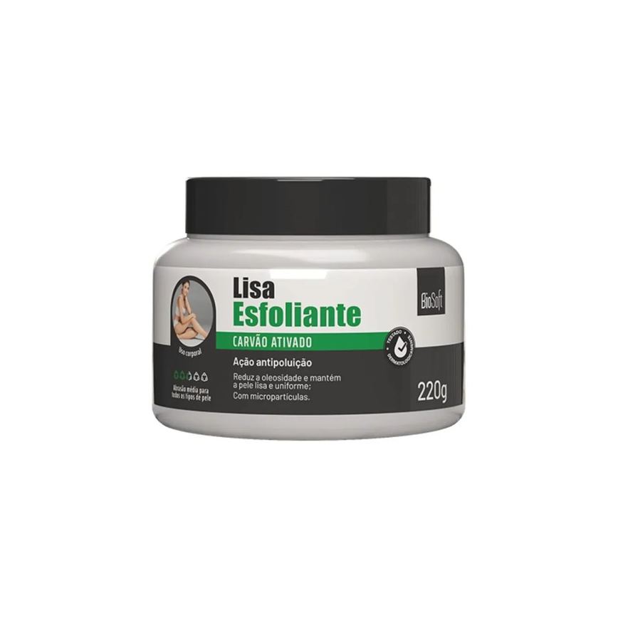 Esfoliante Corporal com Carvão Ativado Esfoliação Profunda