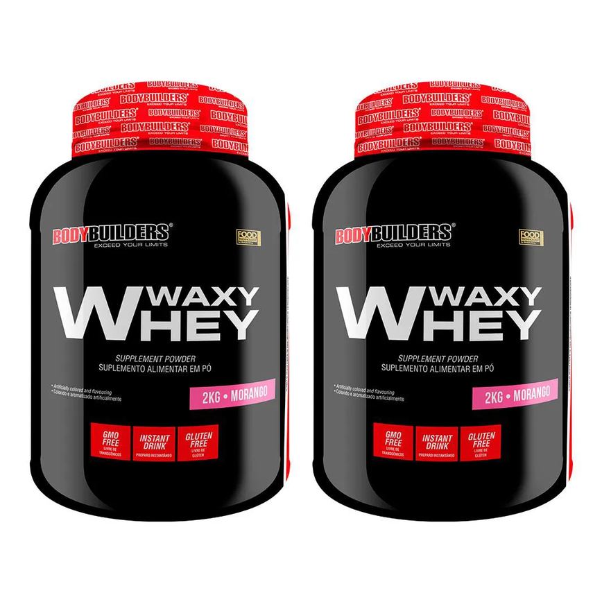 Kit Whey Protein BodyBuilders Waxy Whey Baunilha 2kg 2 unidades