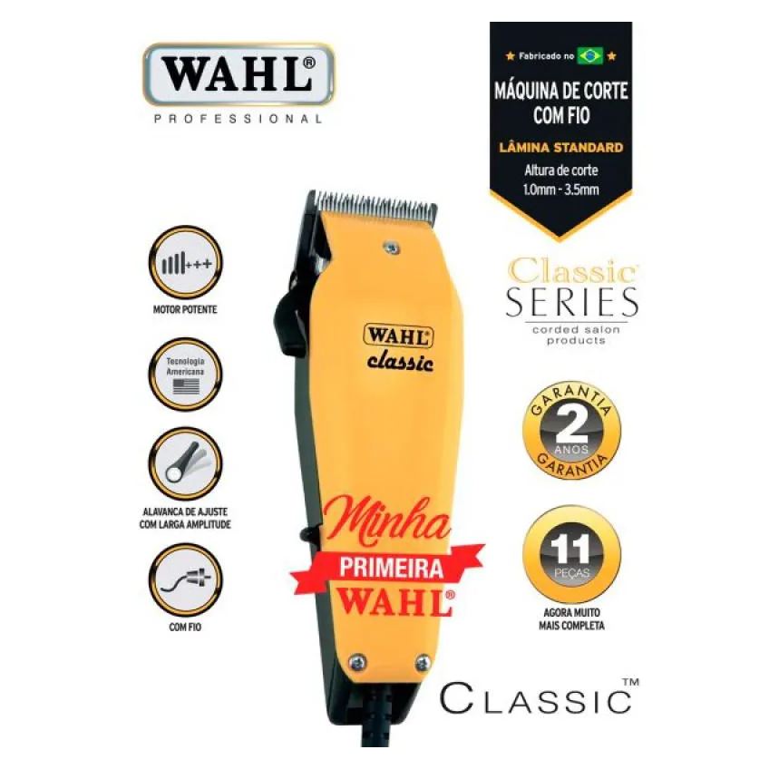 Máquina de Corte Classic V3000 Wahl do Brasil 127v