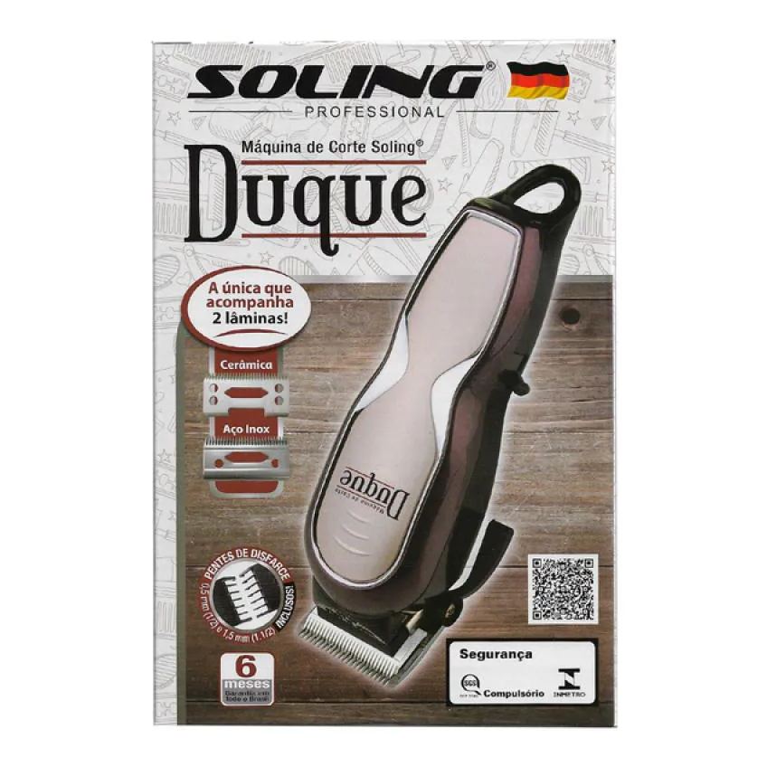 Máquina de Corte Soling Duque Cordless sem Fio Bivolt
