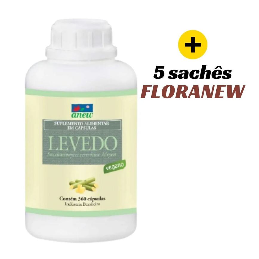 LEVEDO ANEW VEGANO 360 CáPS 360MG + 5 SACHêS FLORANEW