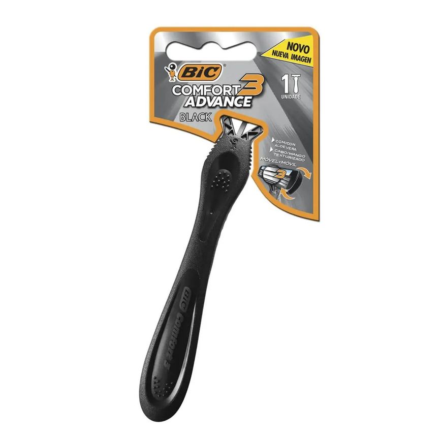 Aparelho Bic Comfort 3 Black Advance 1 Unidade