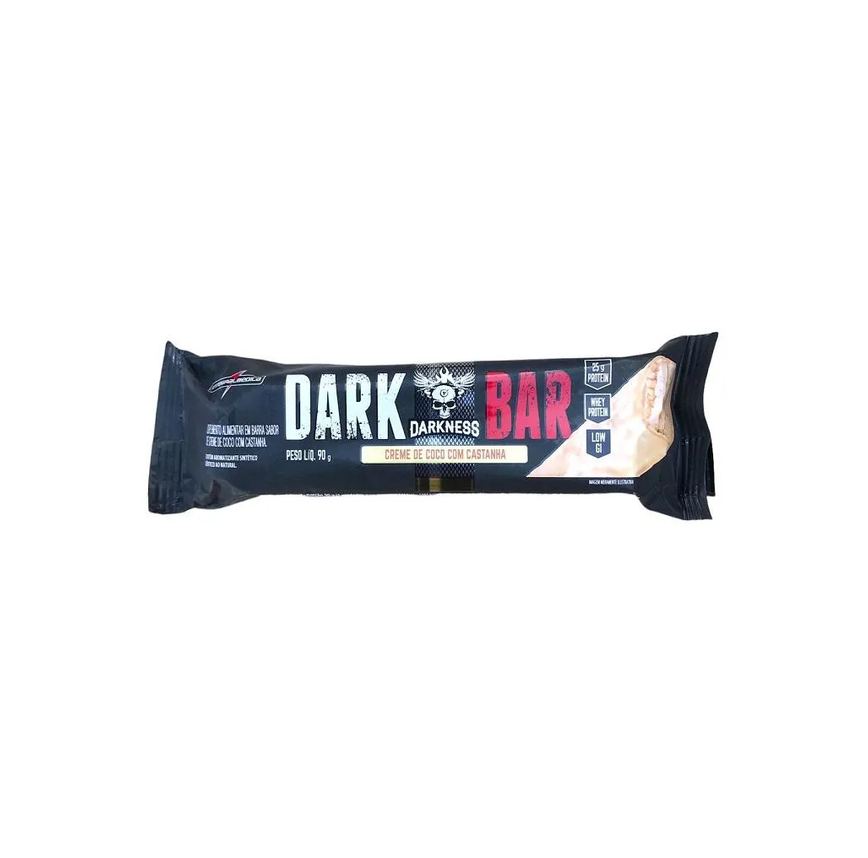 Barra de Proteína Integralmédica Dark Bar Creme de Coco com Castanha 90g 8 unidades