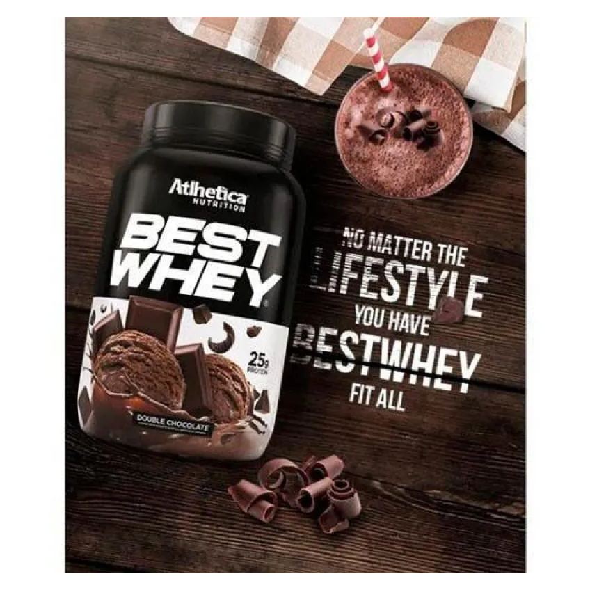 Proteína Best Whey Atlhetica Nutrition Double Chocolate Sachê 35g