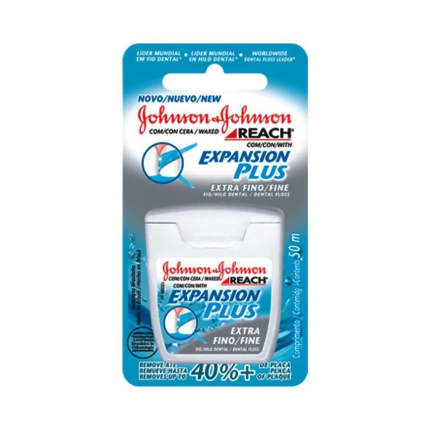 Fio Dental J&j Reach Expansion Plus Extra Fino 50m