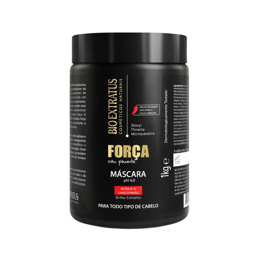 Máscara Cabelos Opacos Força com Pimenta 1kg - Bio Extratus