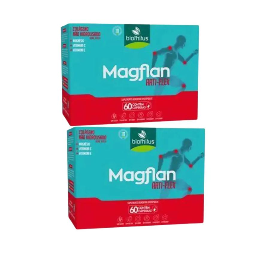 Kit com 2 Suplemento Magflan Arti Flex C60 cápsulas – Biofhitus