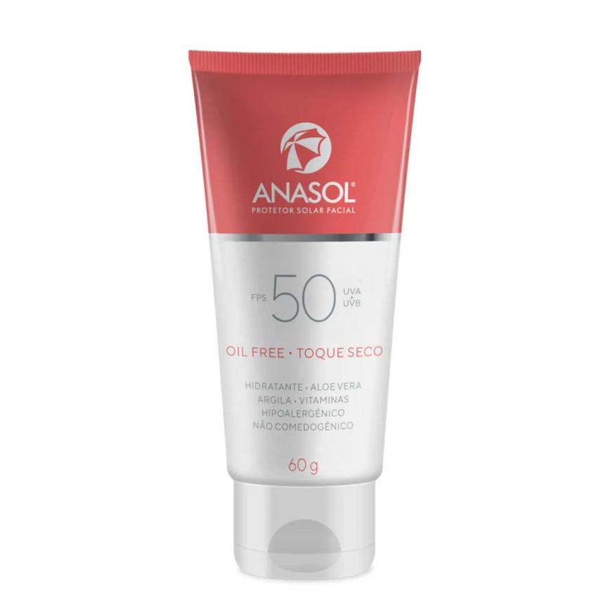 Protetor Solar Facial Oil Free Fps50 60g – Anasol