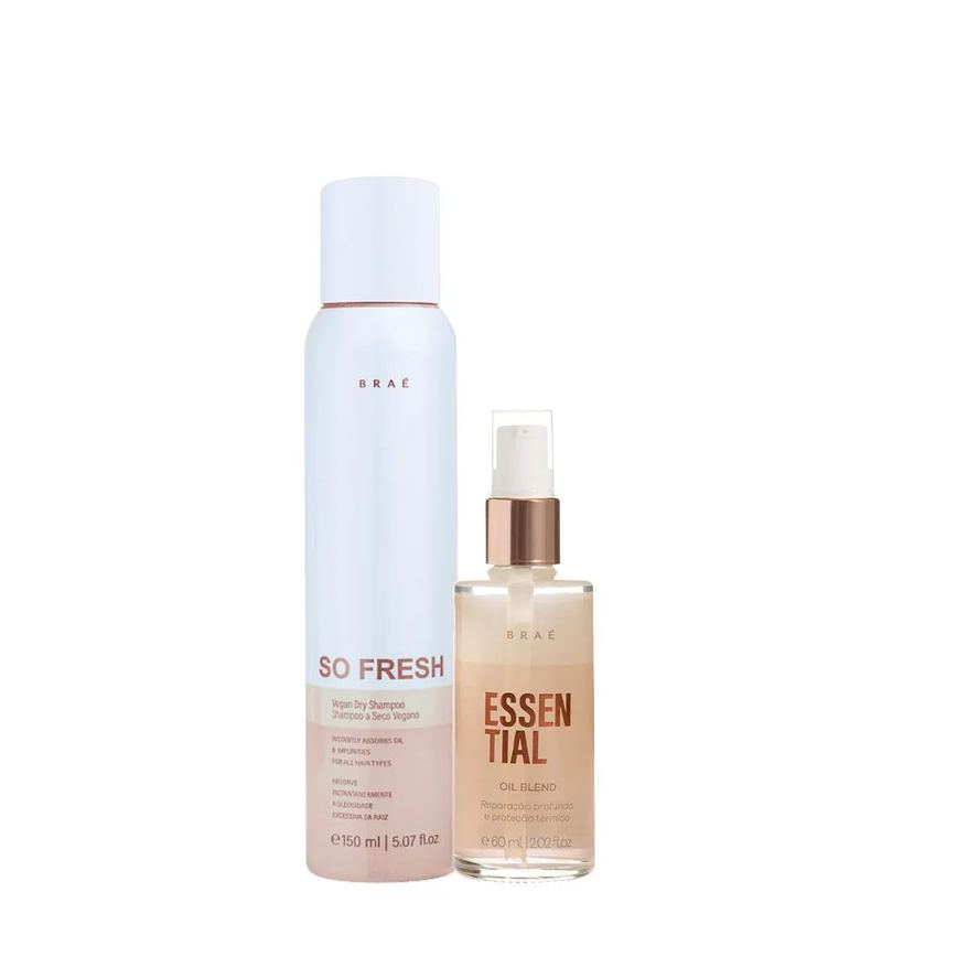 Kit Braé So Fresh Shampoo a Seco e Essential Oil Blend (2 Produtos)