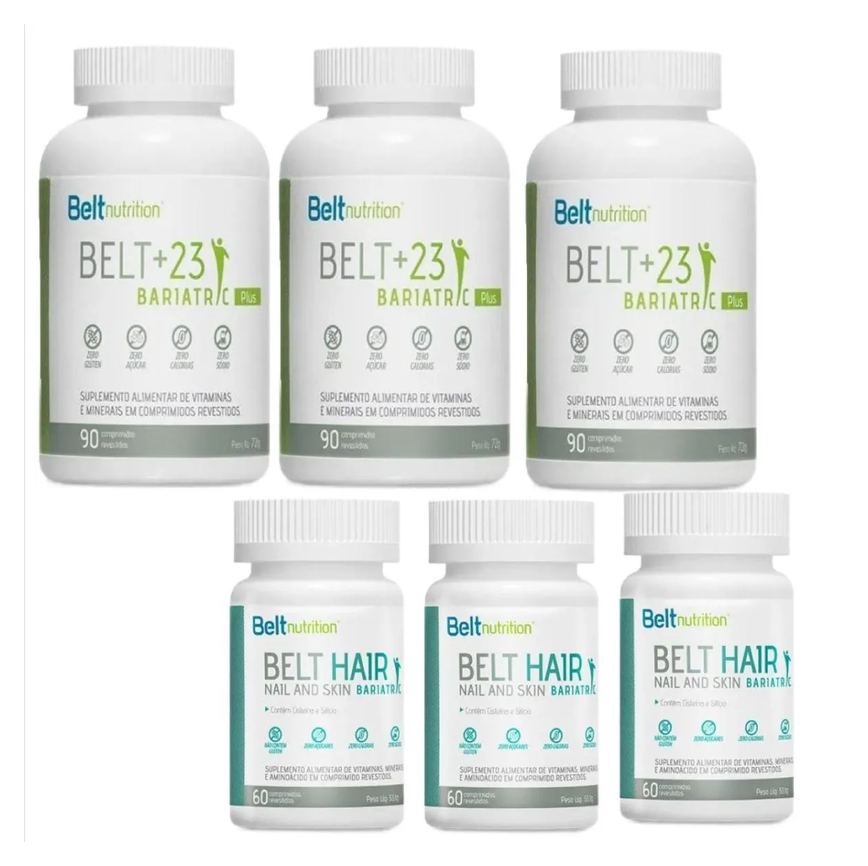 3X Belt+23 Bariatric Plus + 3X Belt Hair Nail Skin Bariatric