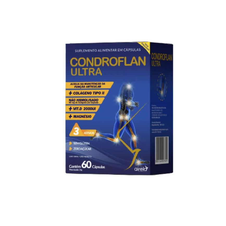 Suplemento Alimentar Condroflan Ultra Airela 60 Cápsulas