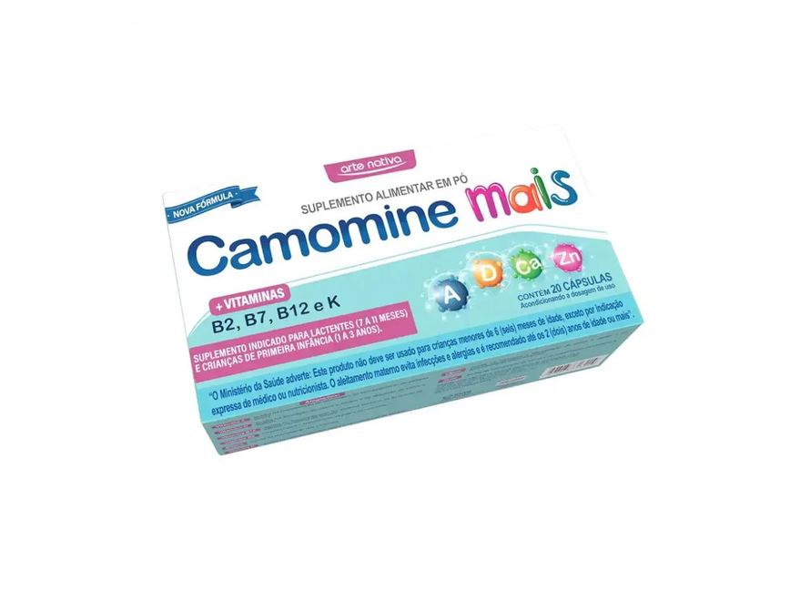 Polivitamínico Infantil Arte Nativa Camomine Mais 20 cápsulas