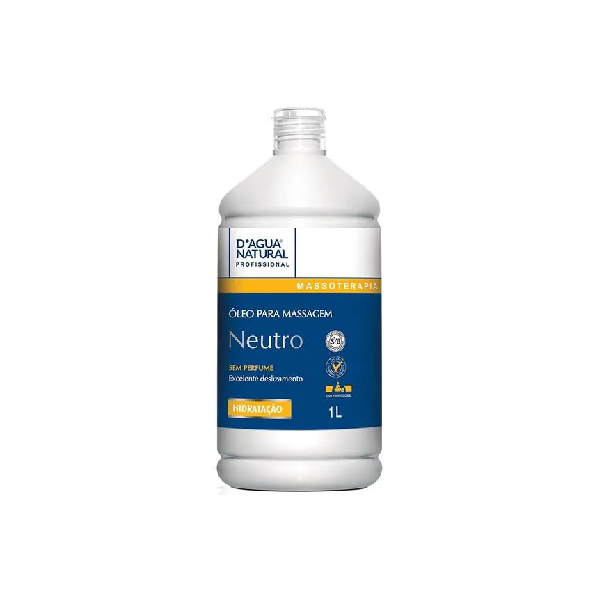 ÓLEO PARA MASSAGEM CORPORAL D’áGUA NATURAL NEUTRO – 1000ML