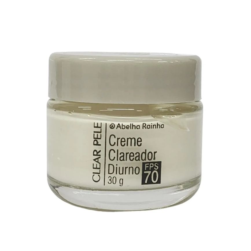 Creme Facial Clareador Diurno Fps 70 Clear Pele Abelha Rainha 30G