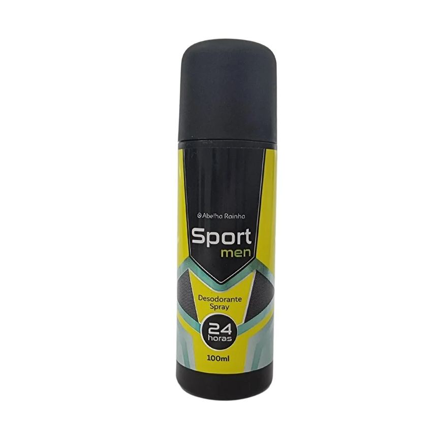 Desodorante Antitranspirante Spray Abelha Rainha Sport Men 24h 100ml