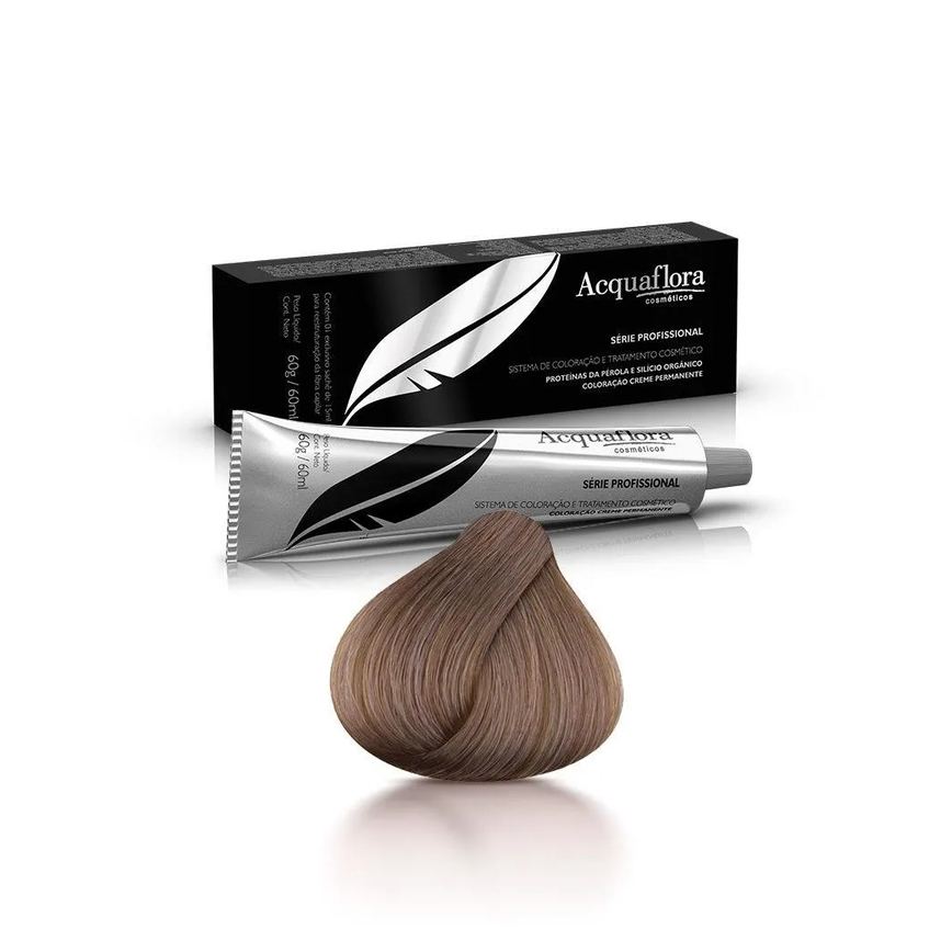 Tintura Acquaflora 7.1 Louro Natural Acinzentado
