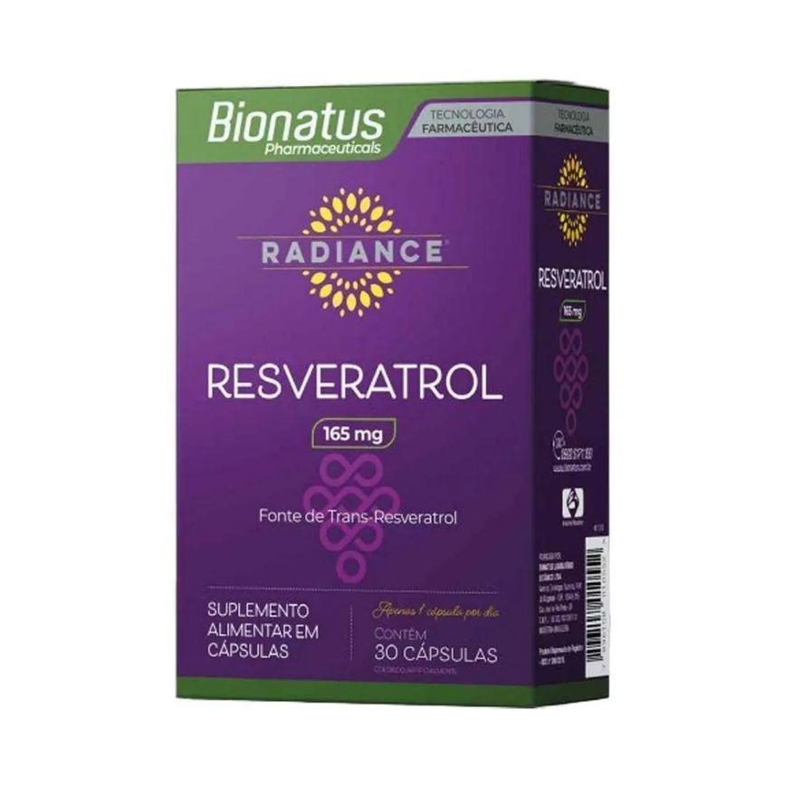 Radiance Resveratrol 165mg Bionatus 30 cápsulas