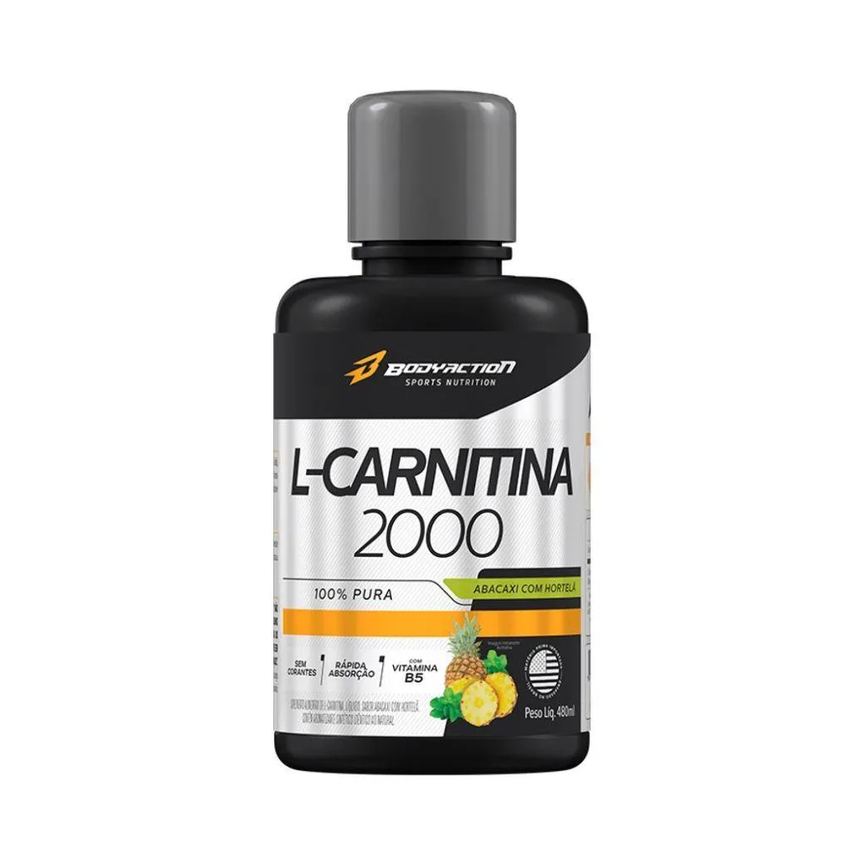Carnitina Body Action L-carnitine 2000 Abacaxi com Hortelã 480ml