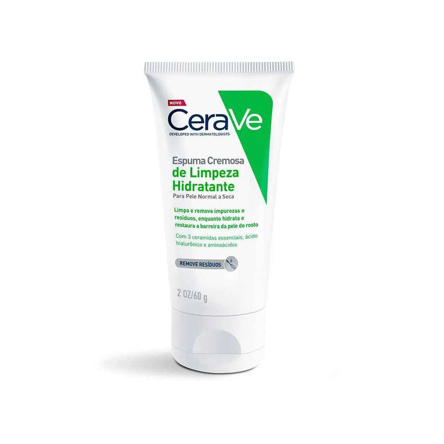 Espuma Cremosa de Limpeza Hidratante Cerave Sem Perfume 60g