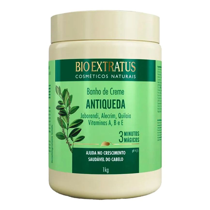 Banho de Creme Bio Extratus Jaborandi Antiqueda Alecrim 1kg