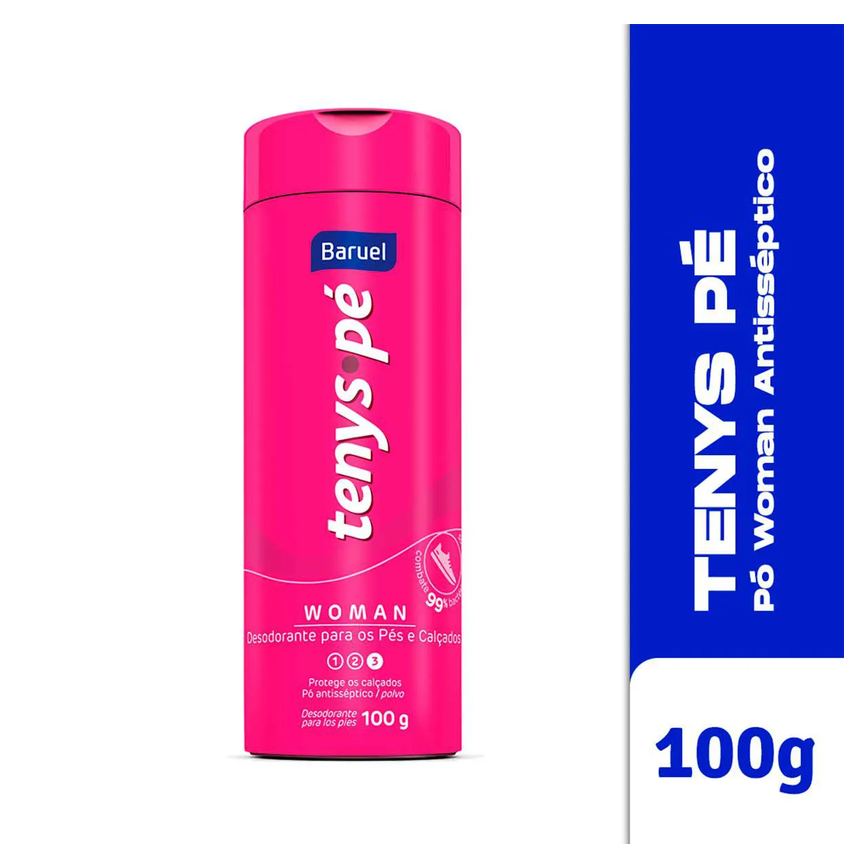 Talco Pes Tenys Pe Baruel Aerossol 150ml Canforado - Kit C / 2un
