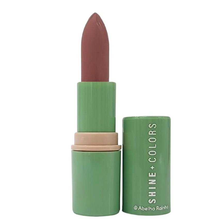 Batom Matte Aveludado Terracota Shine Colors Abelha Rainha 4g