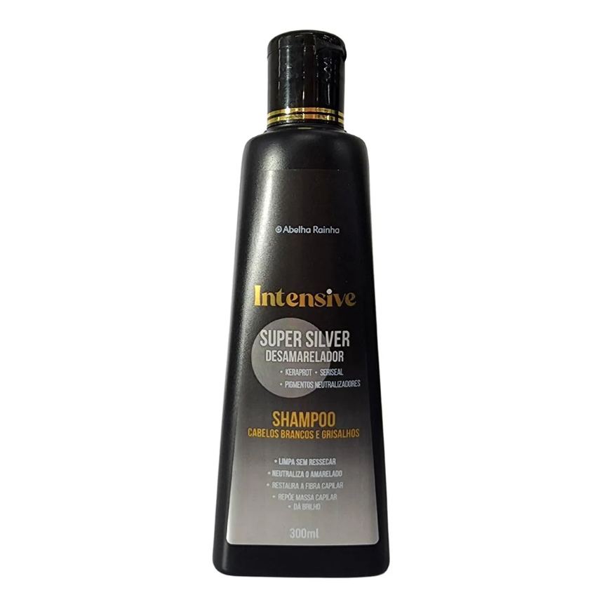 Shampoo Matizador Abelha Rainha Super Silver Intensive Cabelos Brancos e Grisalhos 300ml