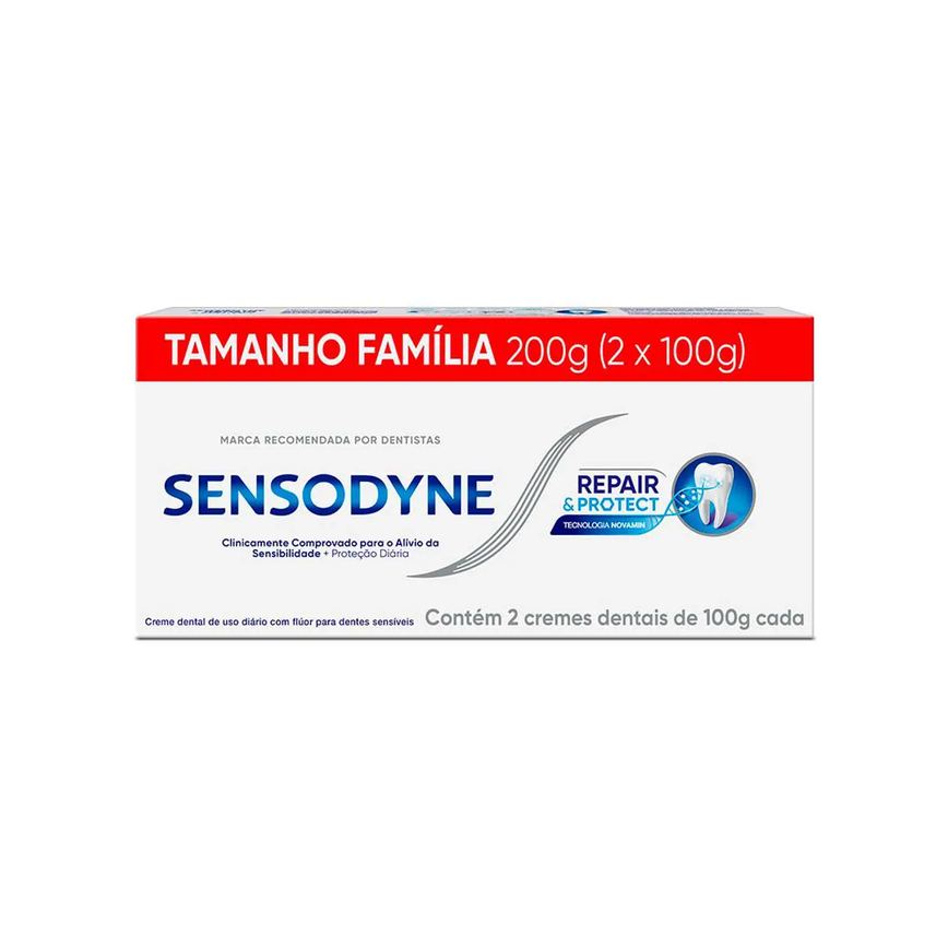 Creme Dental Sensodyne Repair & Protect 100g 2 unidades