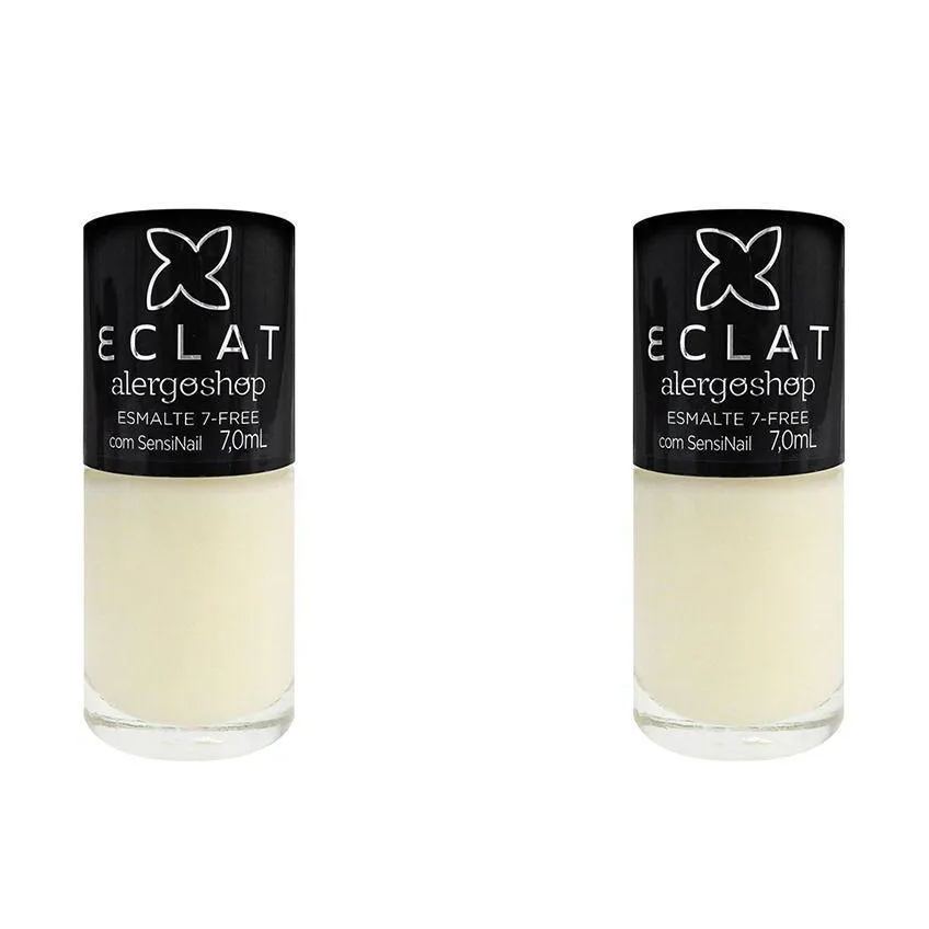 Kit 2 Esmaltes Hipoalergênico Base Seda Alergoshop 7ml
