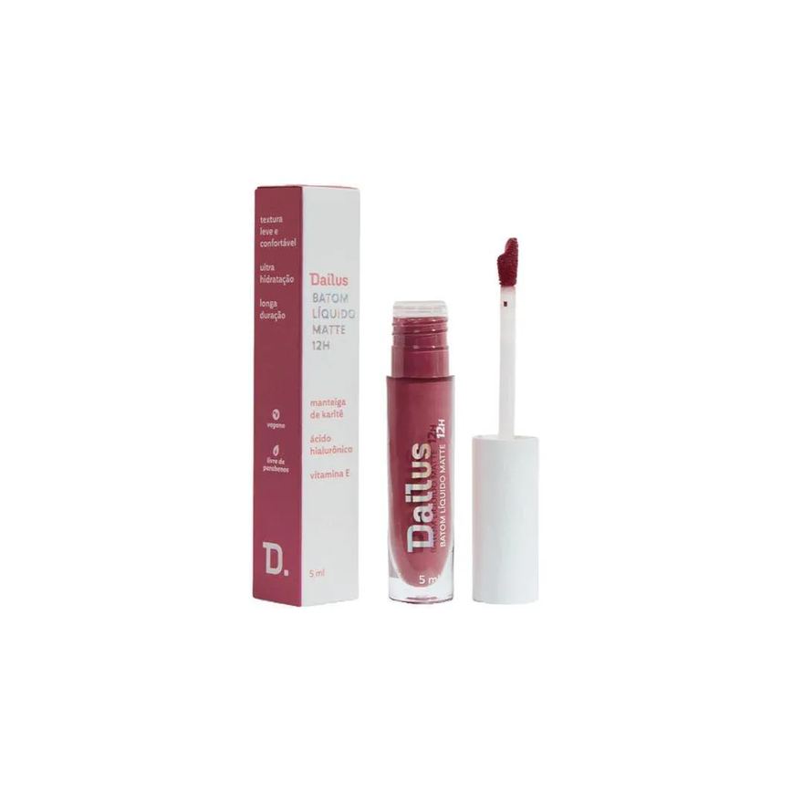 Batom Líquido Dailus Matte 12h Rosé