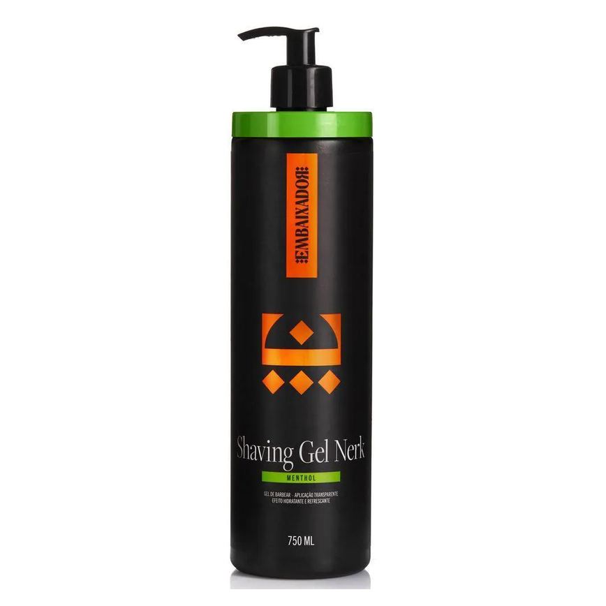 Grooming Capilar Nerk + Shaving Gel Nerk Menthol Embaixador 750ml