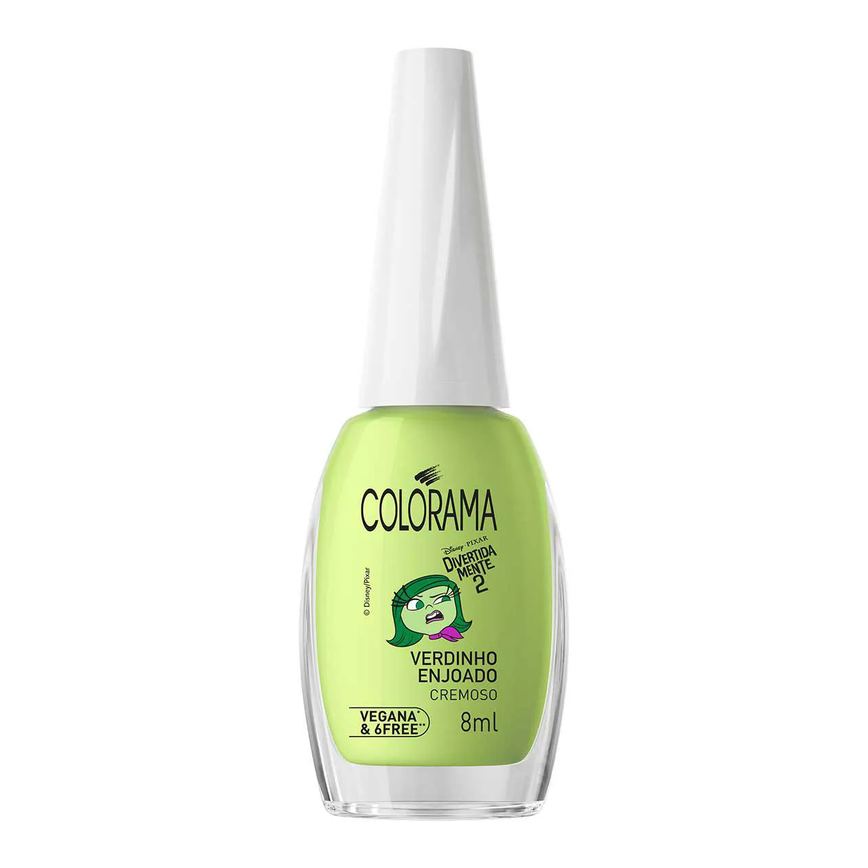Esmalte Cremoso Colorama Divertidamente 8ml - Verdinho Enjoado