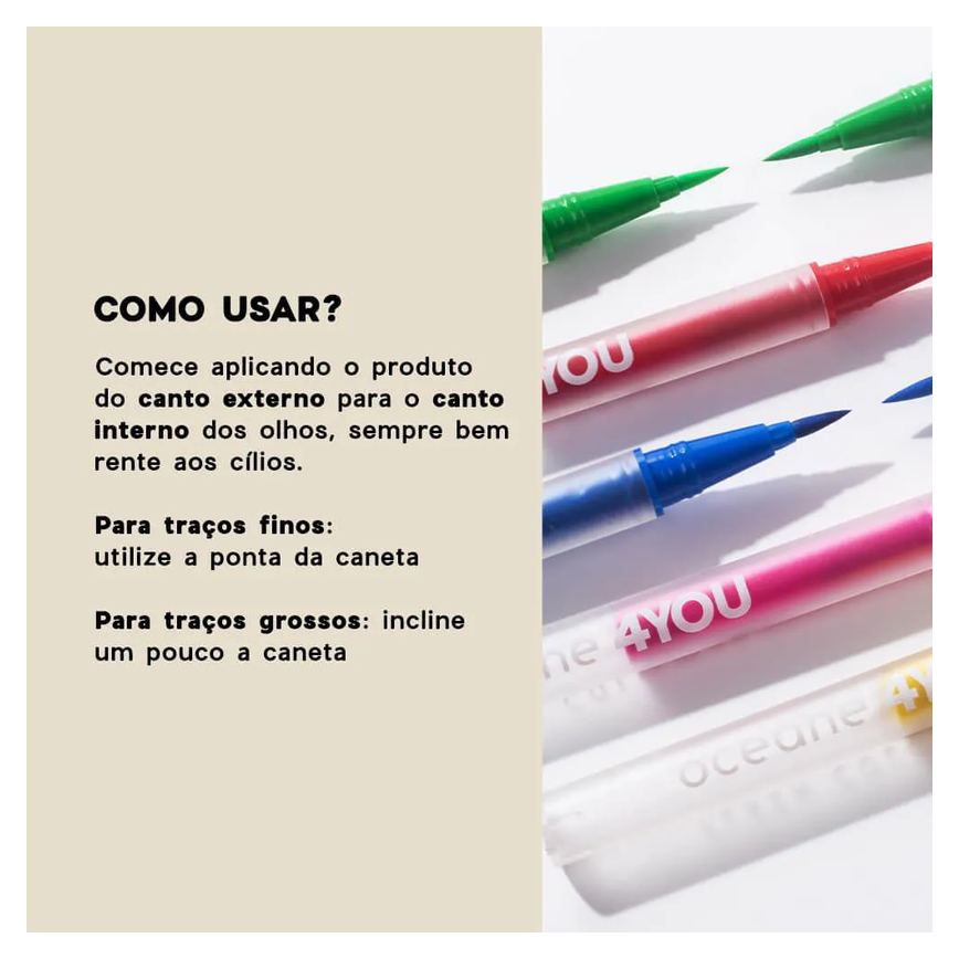 Caneta Delineadora Rosa - Flash Color Pen Neon Pink 4you 1,2ml