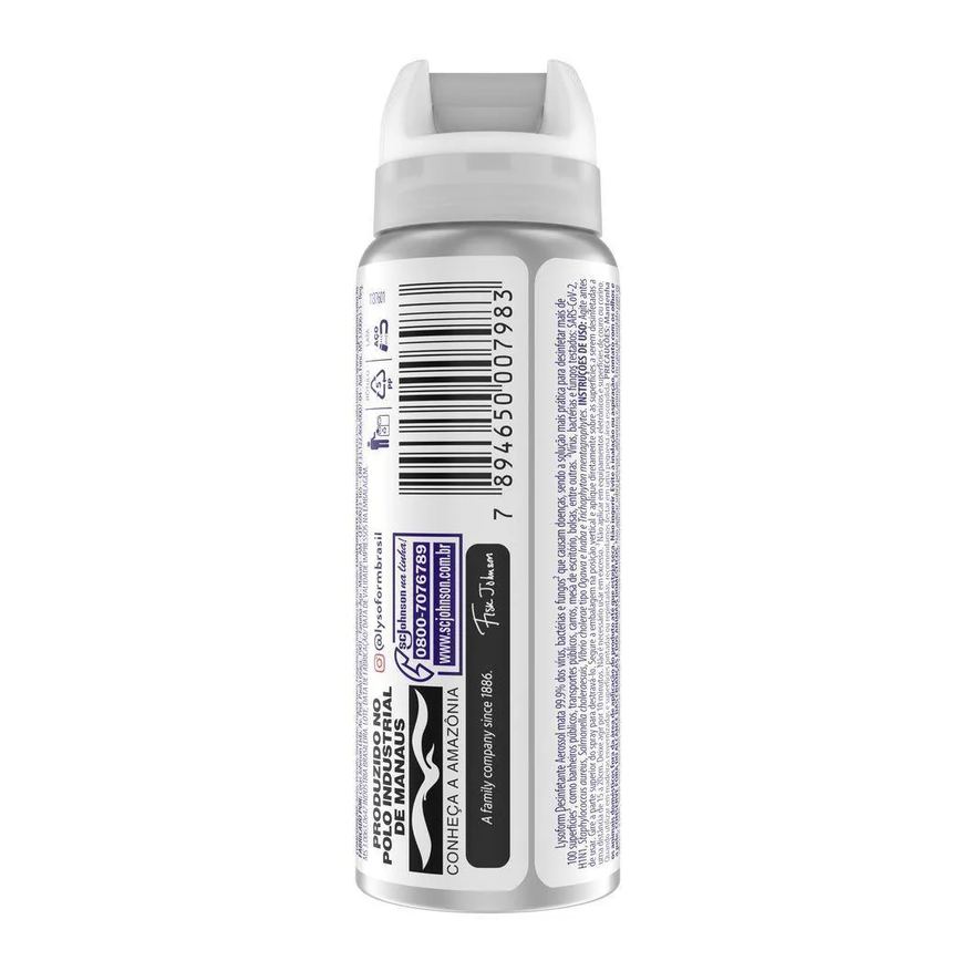 Desinfetante Aerossol Superfícies para Uso Geral Original Lysoform Frasco 55ml