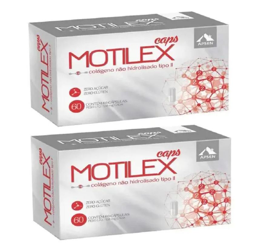 Motilex Colágeno Tipo Ii – Kit Econômico com 2 Caixas - 60 cápsulas Cada