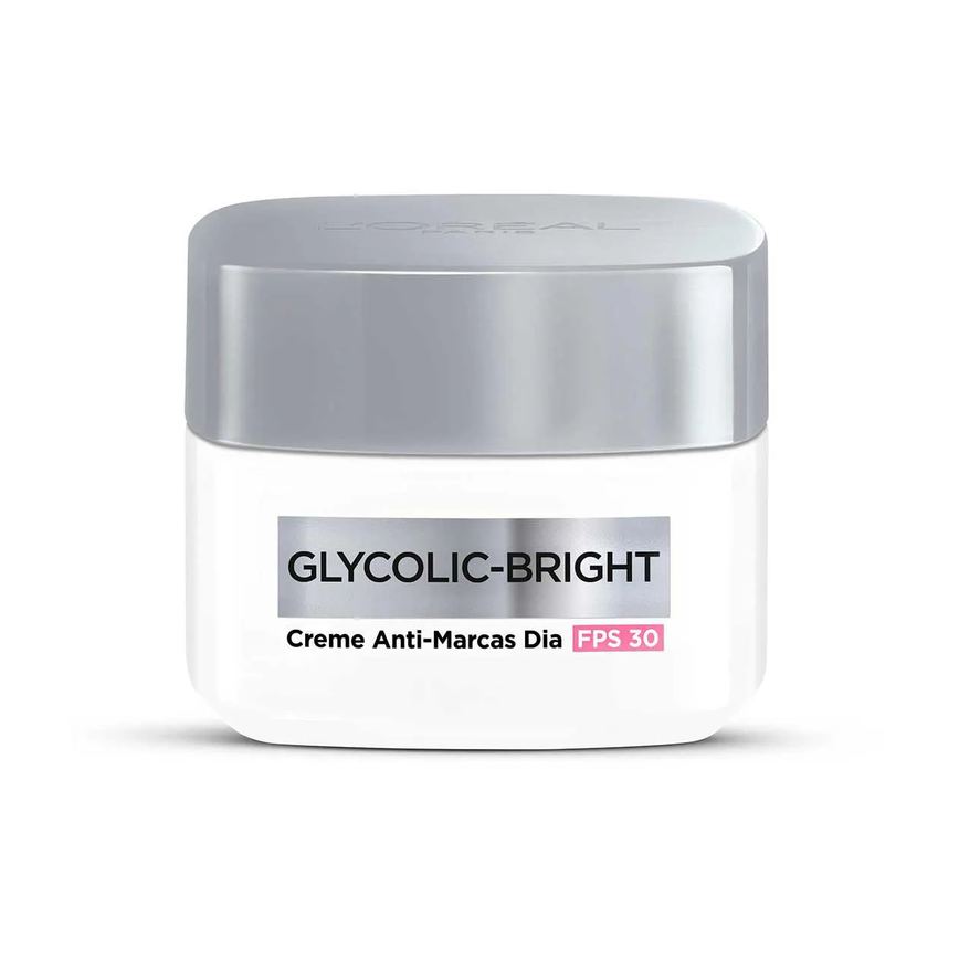 Kit L'Oreal Paris Anti-Marcas Glycolic-Bright - Creme Dia FPS30 + Gel-Creme Noite