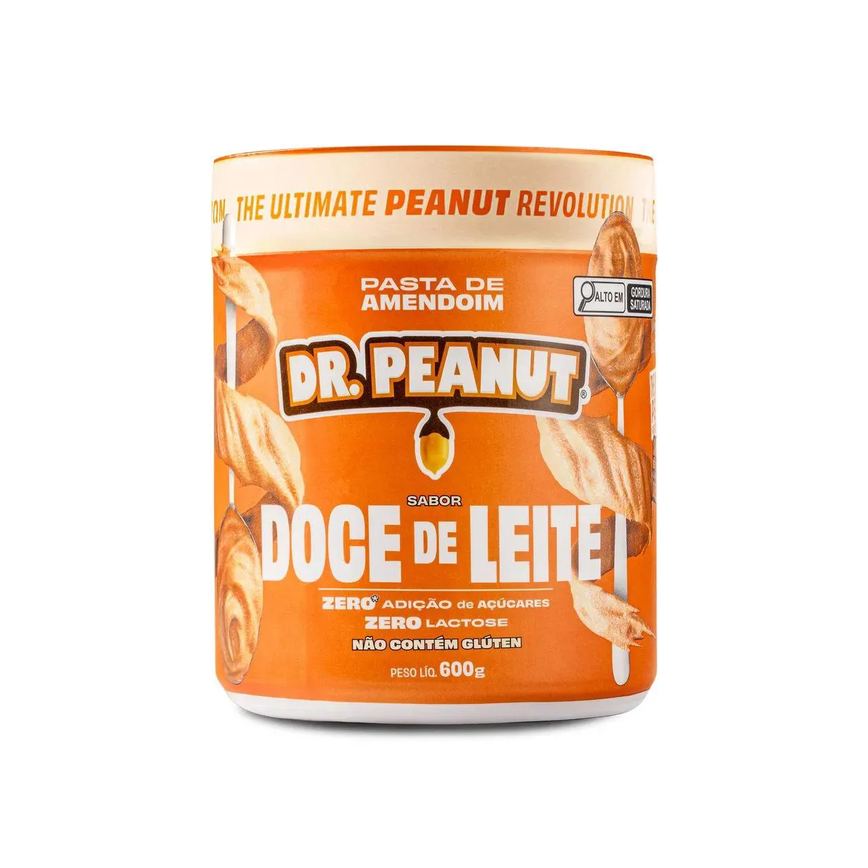 Pasta de Amendoim Doce de Leite com Whey Protein Dr. Peanut 600g